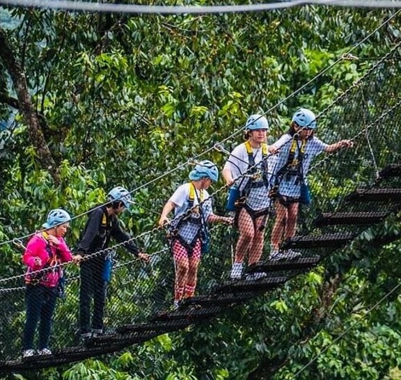 Extreme Zipline and Sticky Waterfall Private Tour