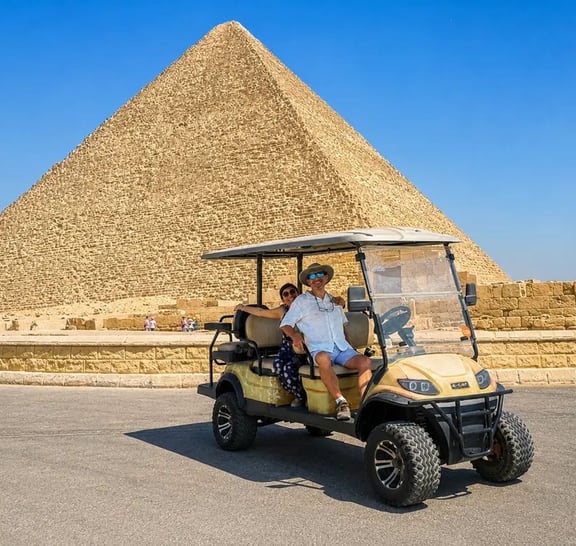 VIP Giza Pyramids and Great Sphinx Golf Cart Tour