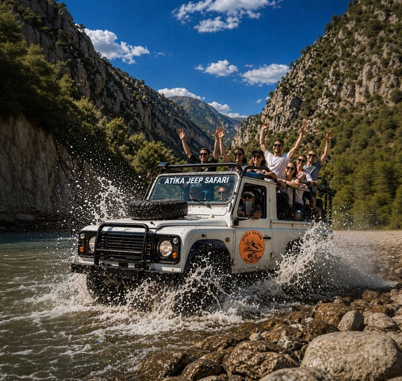 Antalya: All-Inclusive Jeep and Boat Canyon Adventure + Lunch