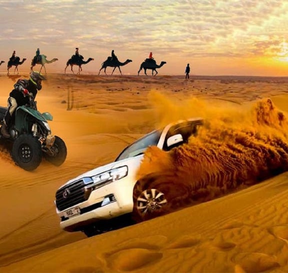 Dubai Şehir Turu ve Barbekü Akşam Yemeği ile Çöl Safarisi