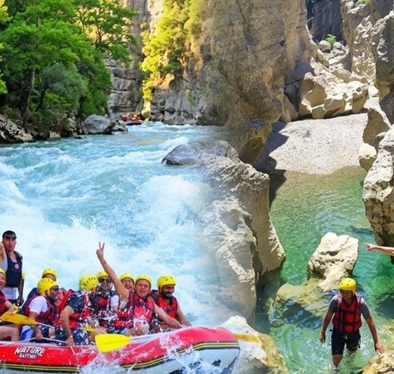 Antalya : Rafting and Canyoning Adventure with Transfer
