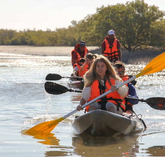 Mangrove Kayaking in Qatar - Al Thakhira Forest & Purple Island