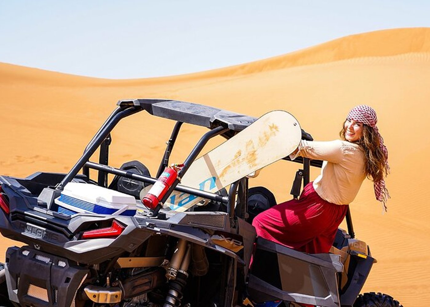 Dubai: Quad Bike, Dune Buggy, and Sandboarding Experience - 16