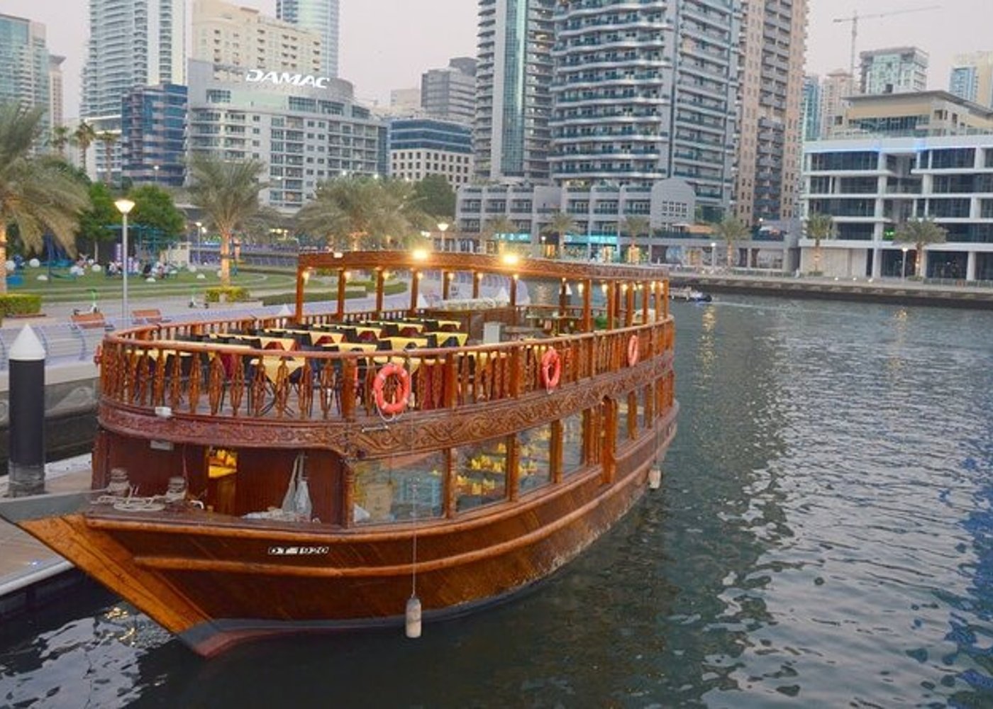 Dubai Marina Sunset Dinner Dhow Cruise with Private Transfers - 4