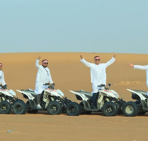 Red Dunes Morning Safari: Dune Bashing, Camel Ride & Quad Biking