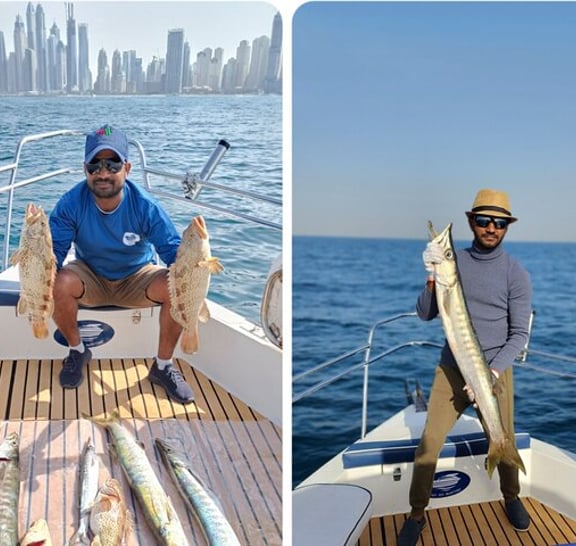 Dubai Deep Sea Fishing 4 hours + BBQ of Catch