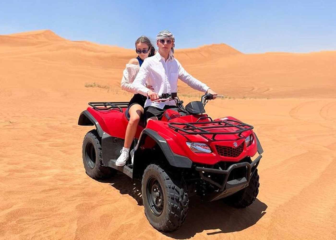 Dubai: Quad Bike, Dune Buggy, and Sandboarding Experience - 14
