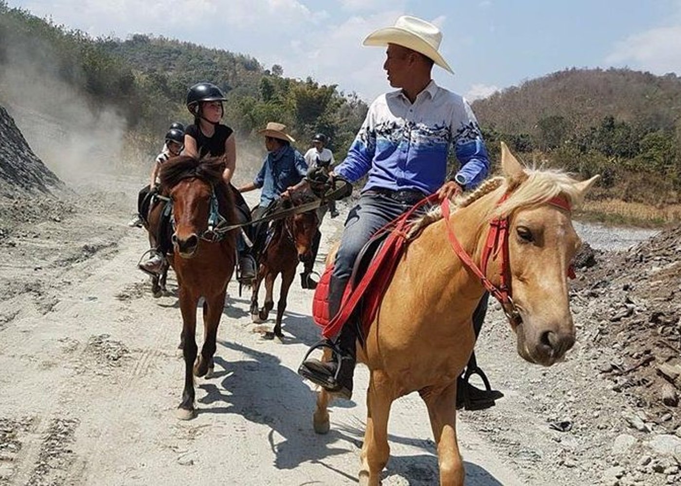 Pferdestunde+Reiten+Wat Tonkwen Holztempel.Chiangmai - 5
