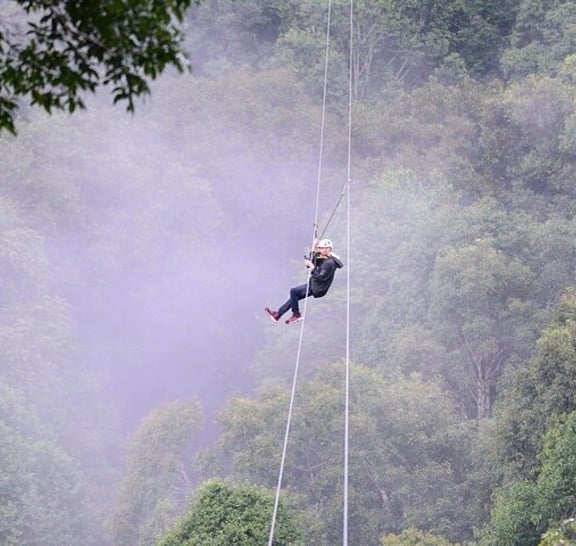 Extreme Zipline and Sticky Waterfall Private Tour