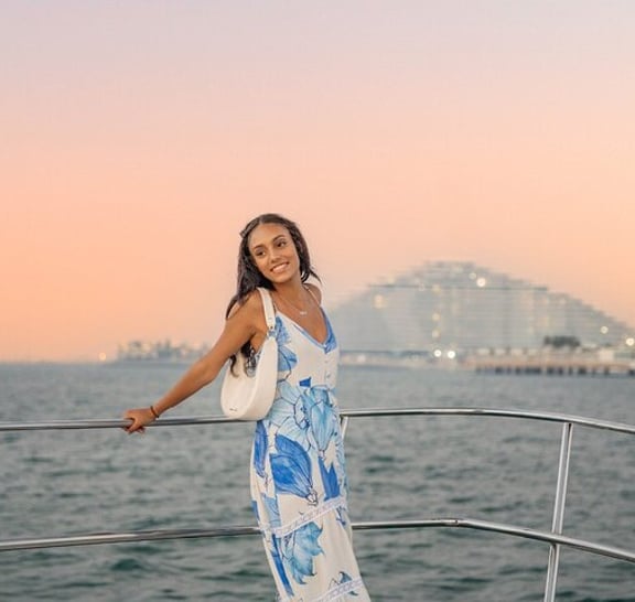 Dubai Marina Sunset Yacht Cruise with Drinks & Snacks