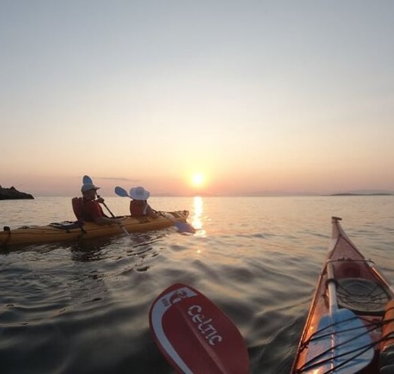 Sunset Sea Kayaking in Athens Riviera