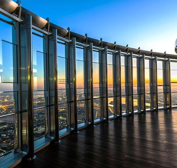 Burj Khalifa 124/125th floor visit, Dubai Mall shopping, Aquarium & Zoo tour & Marina Dhow Dinner Cruise Transfer