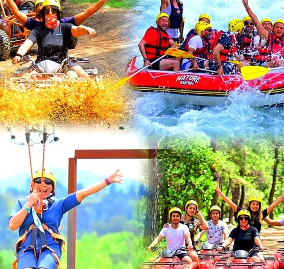Antalya Combo Tour 3 in 1 Rafting & Buggy / Quad & Zipline