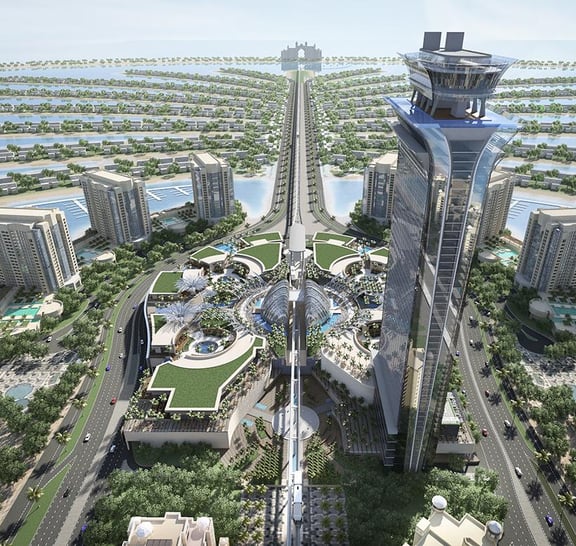 Widok na Palmę, centrum handlowe Dubai Mall, Burdż Chalifa 124/125 piętro i pokaz muzycznych fontann z prywatnym transferem